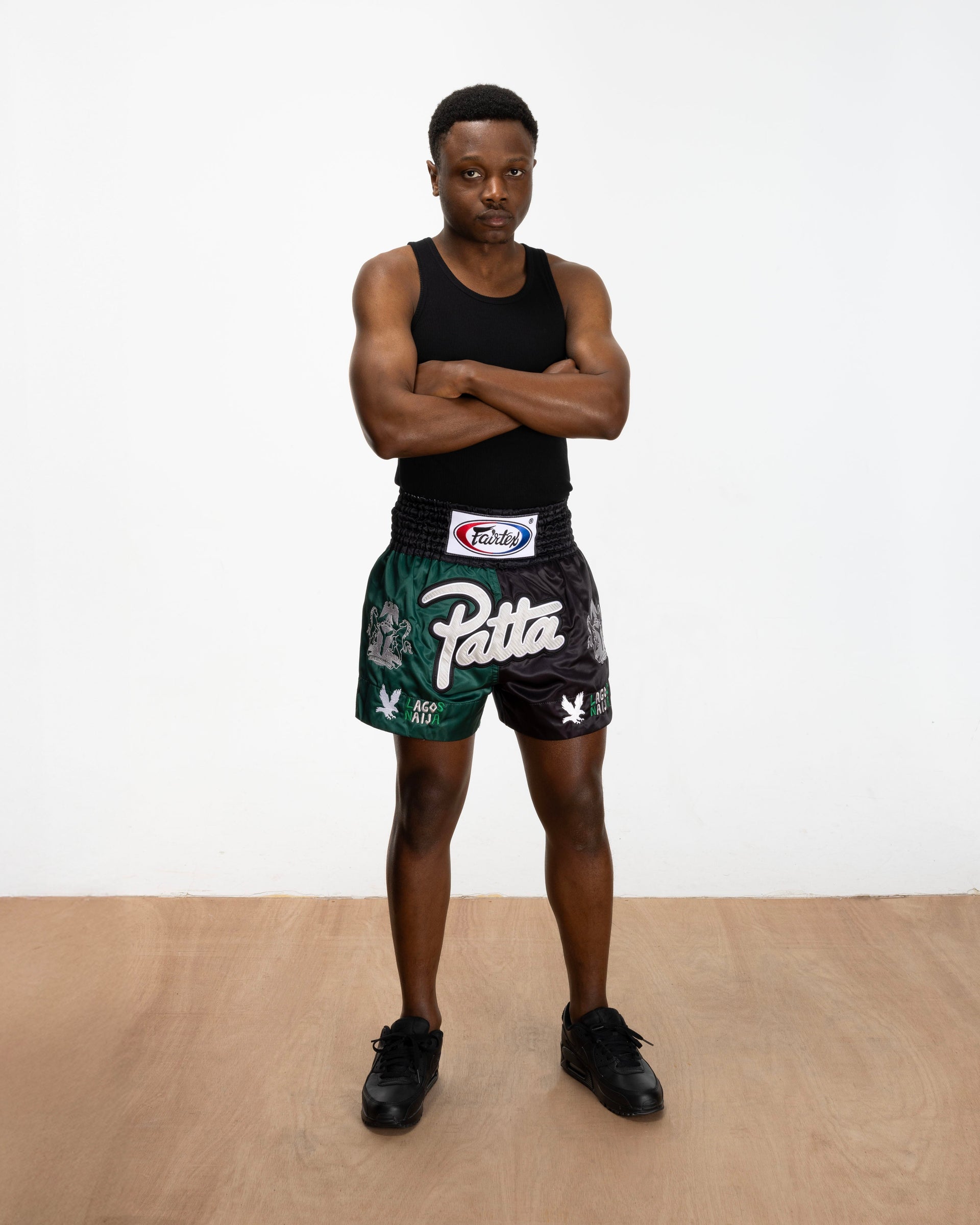 Patta x Fairtex Homecoming 2025 Muay Thai Shorts (Multi/Black/Green)