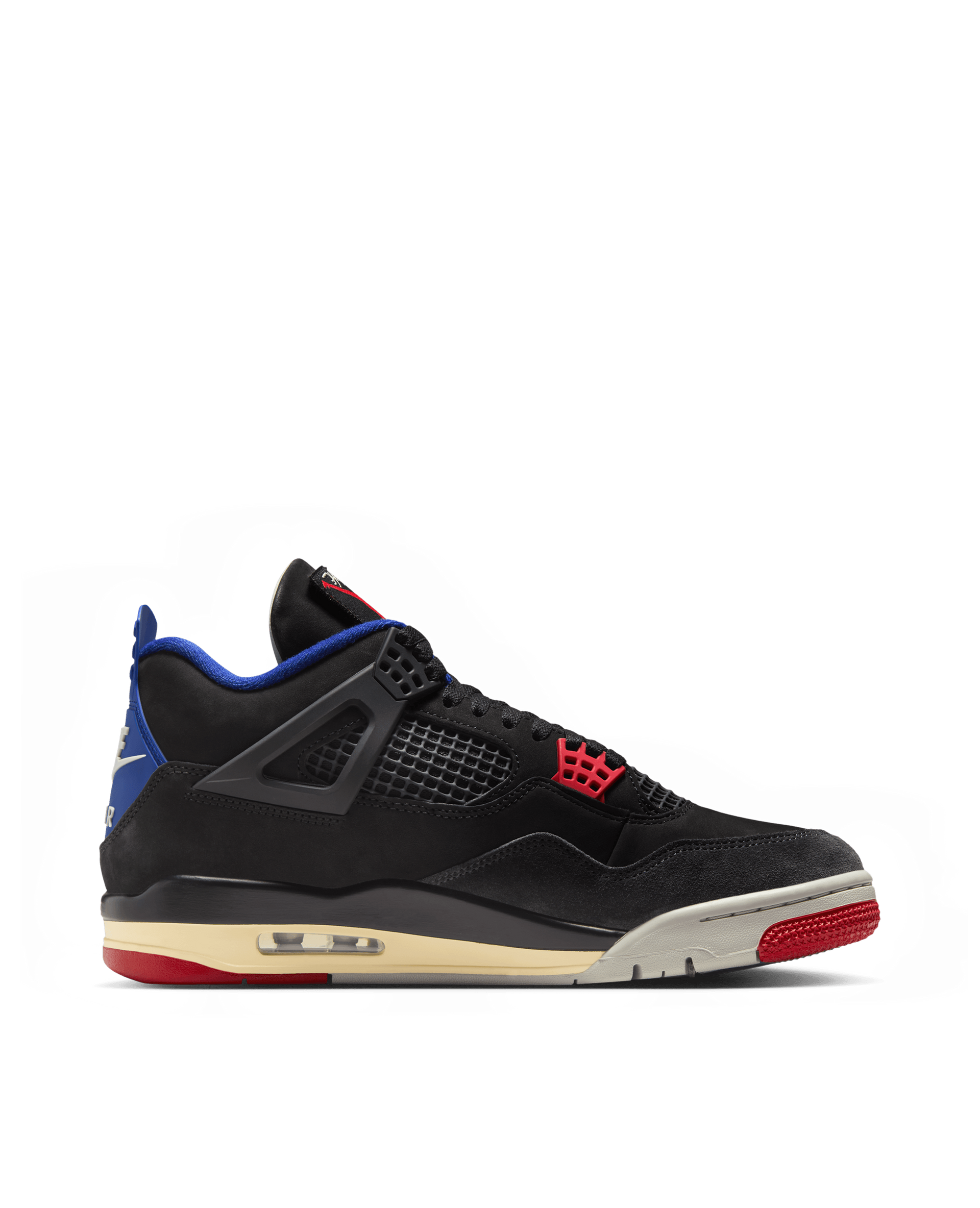 Nike Air Jordan 4 Retro (Black/Fire Red-Deep Royal Blue)