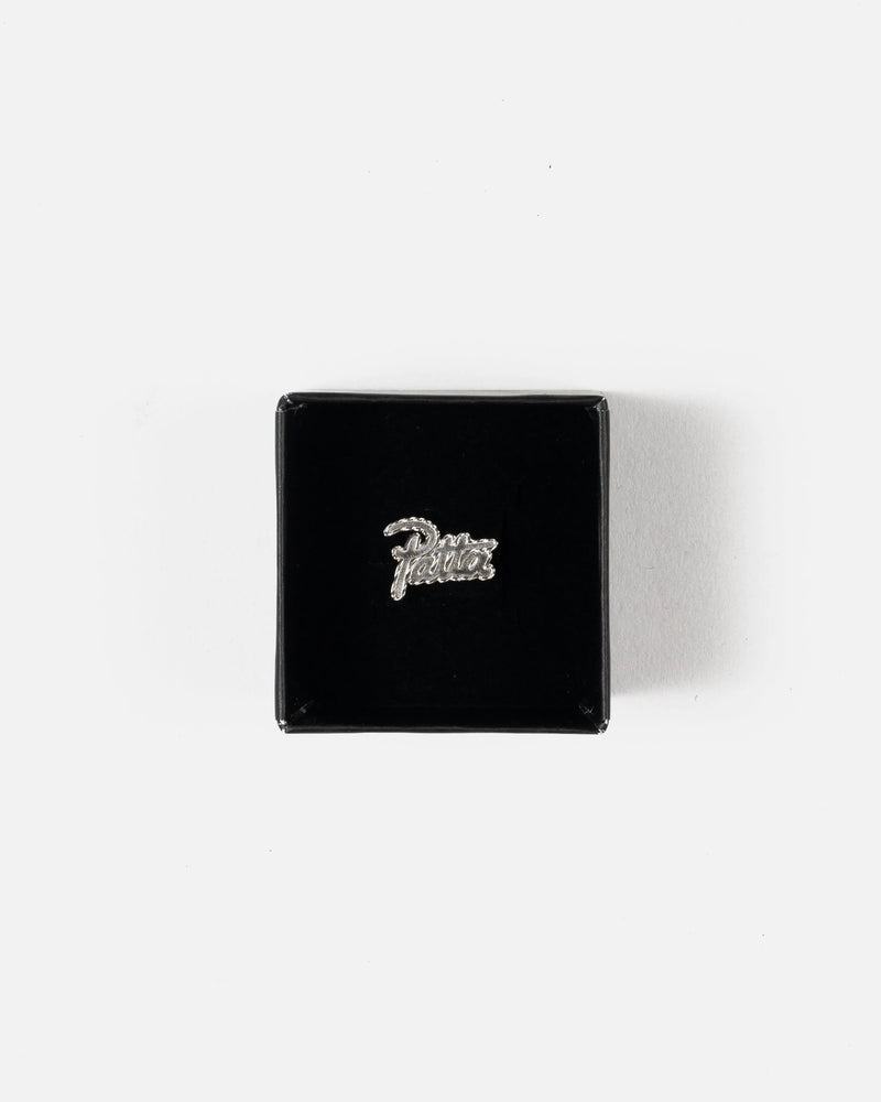 Patta Script Logo Silver Earring (Silver)