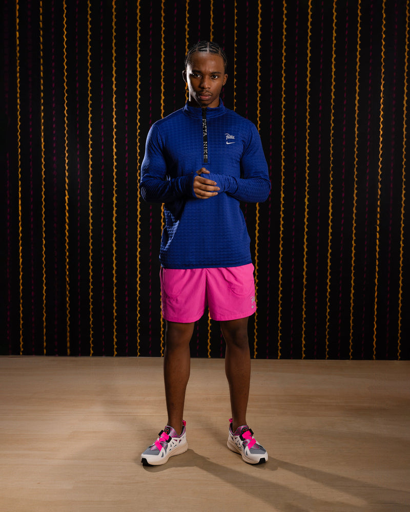 Nike x Patta Running Team Half-Zip Longsleeve (Deep Royal Blue)