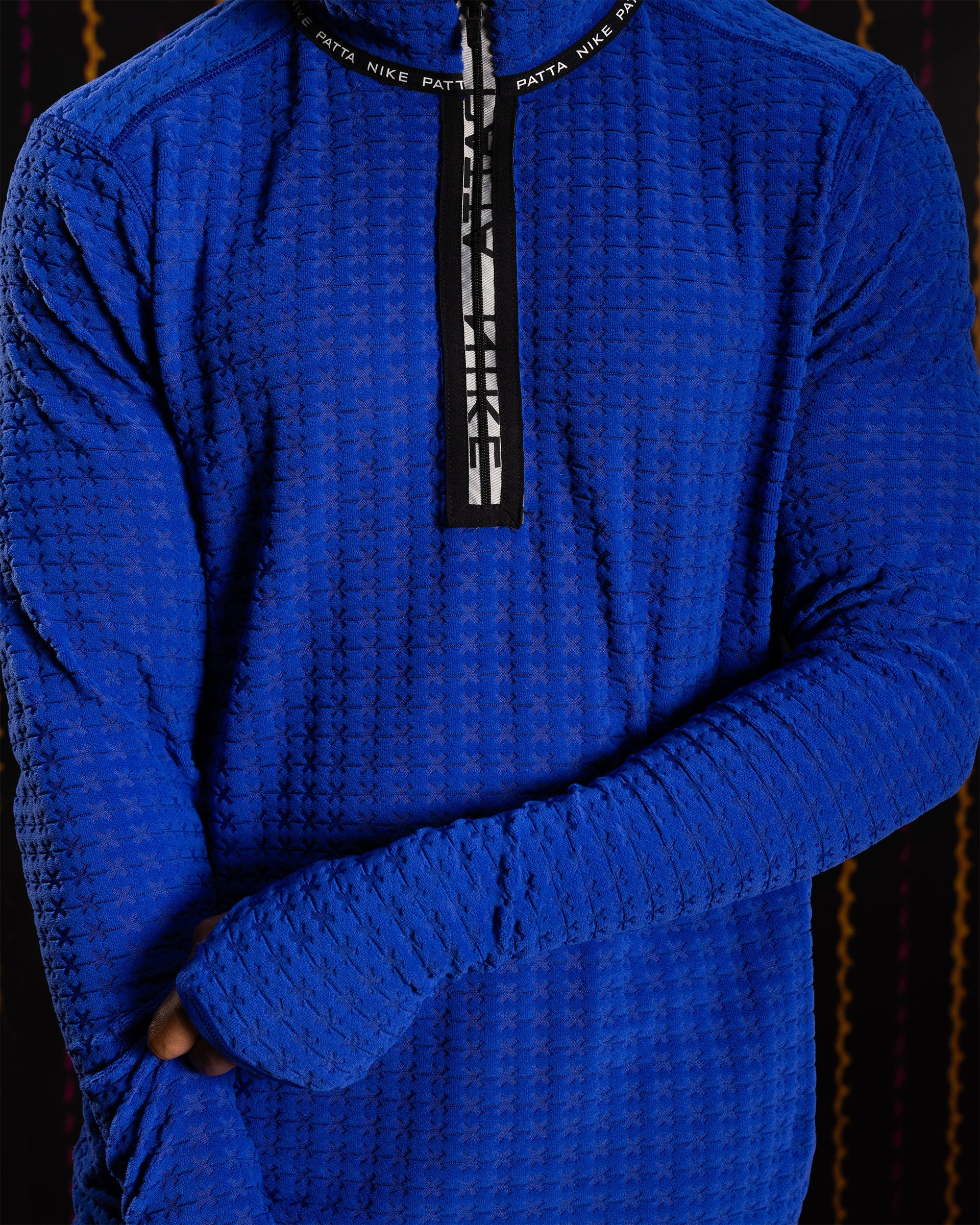 Nike x Patta Running Team Half-Zip Longsleeve (Deep Royal Blue)