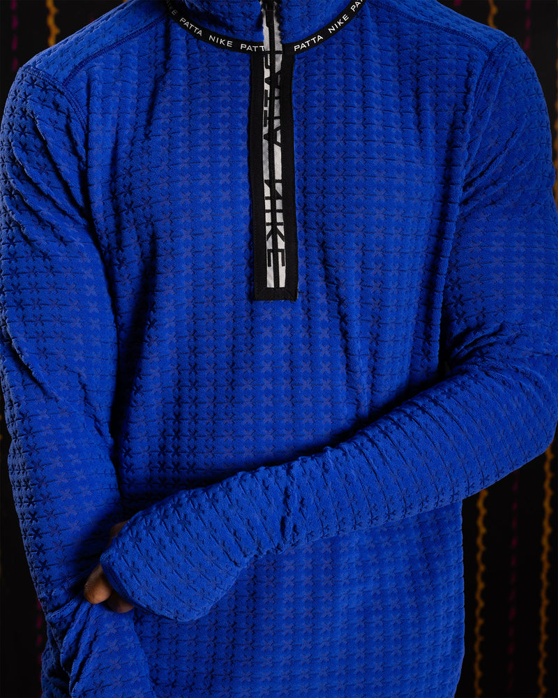 Nike x Patta Running Team Half-Zip Longsleeve (Deep Royal Blue)