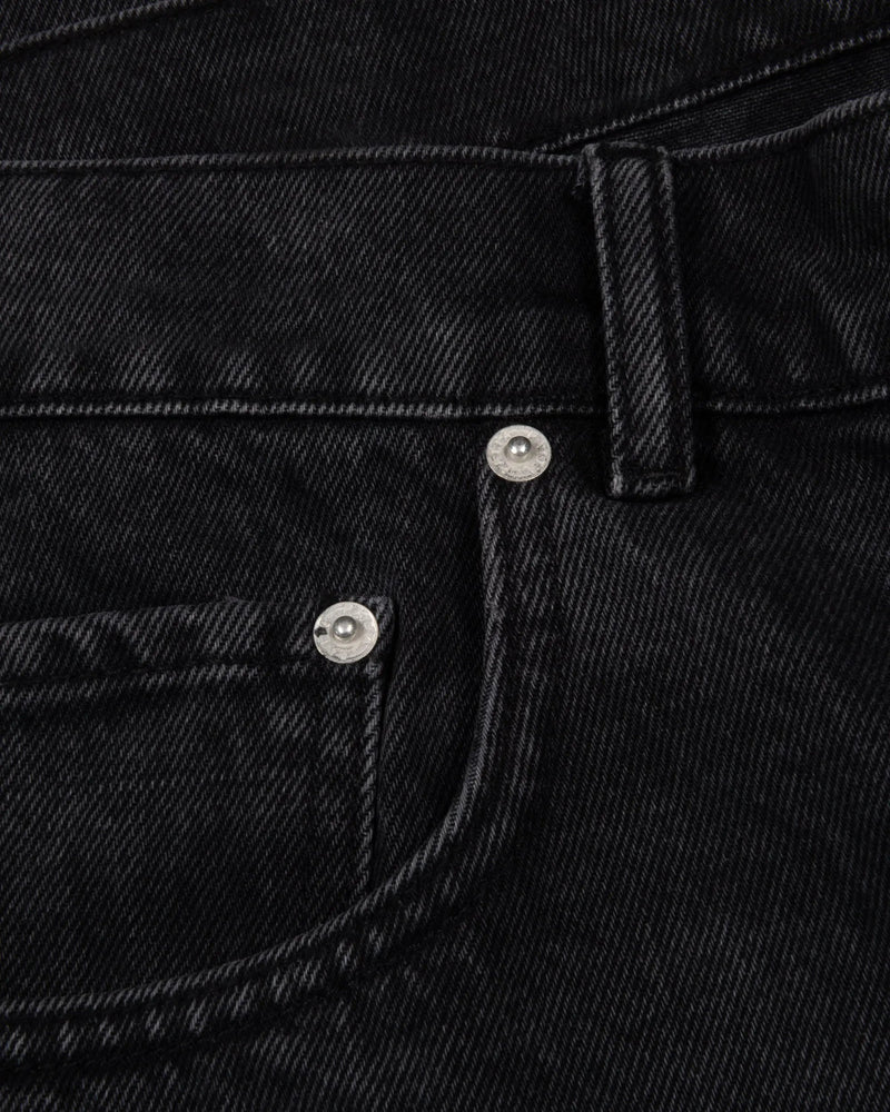 Patta Whiskers Denim Jorts (Black Denim)
