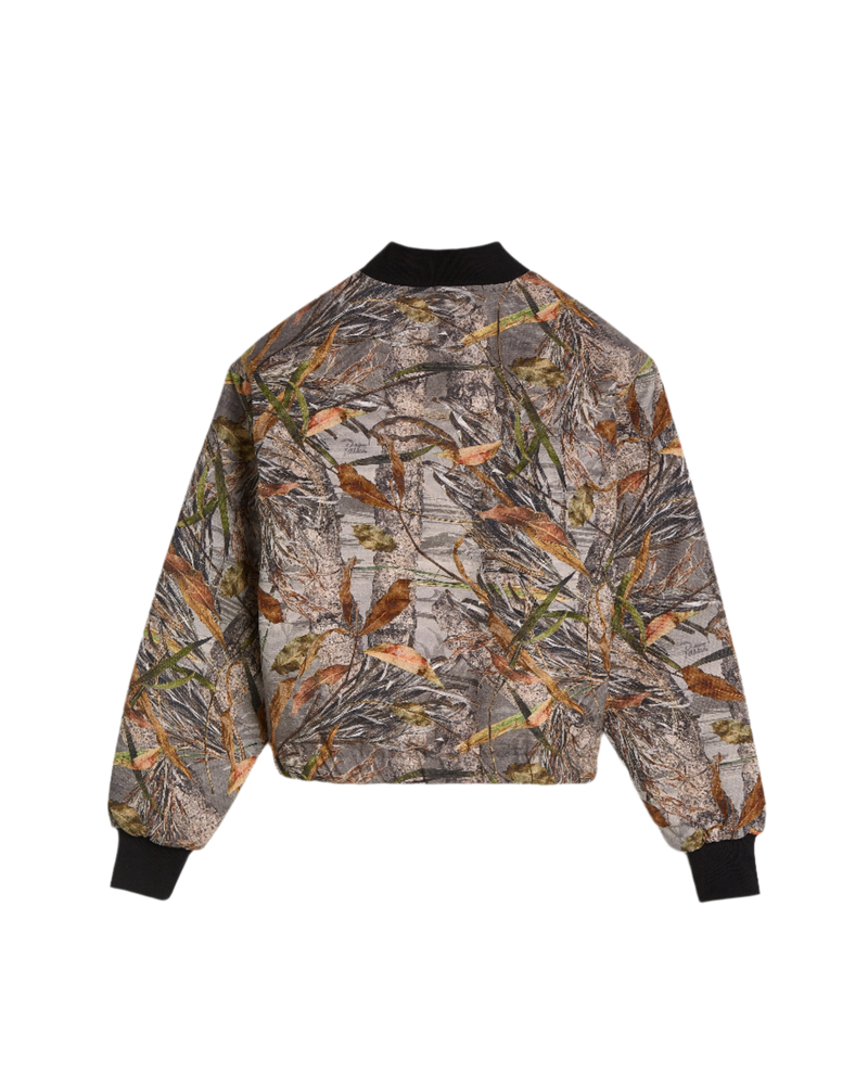 Patta Nature Print Reversible Canvas Bomber Jacket (Nature Print)