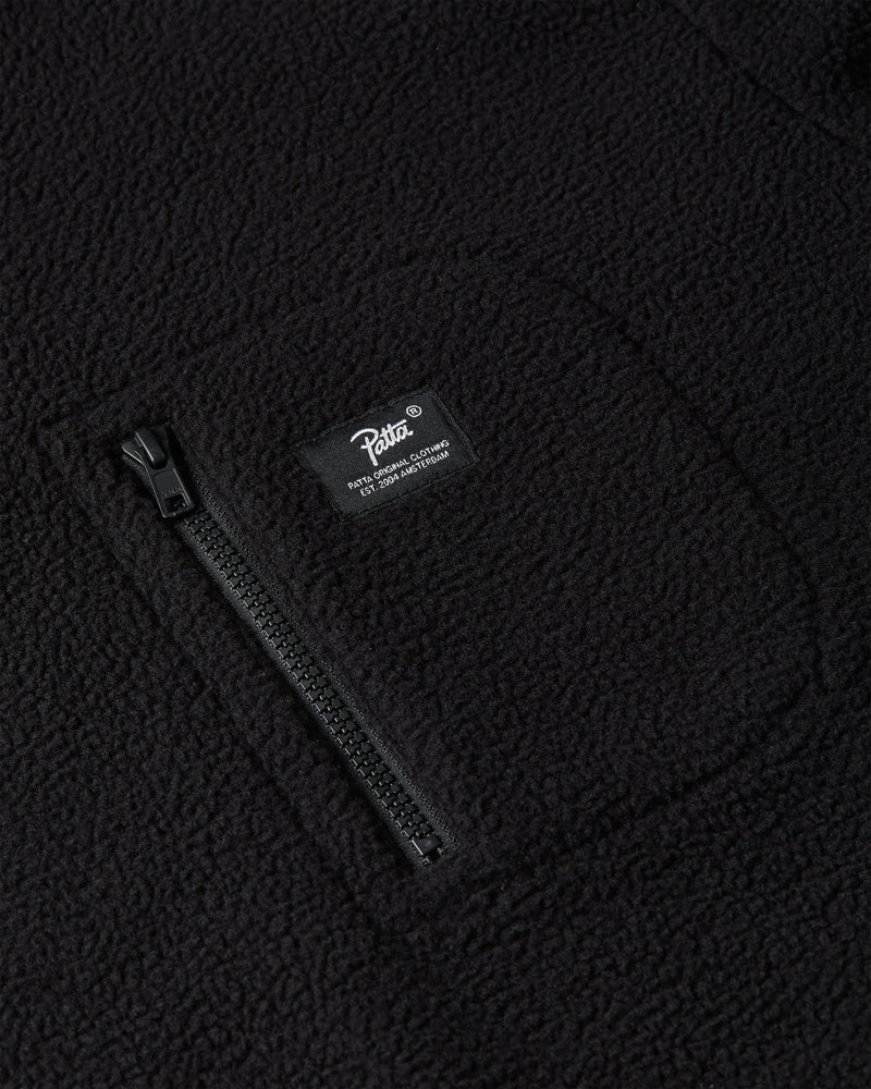 Patta Polartec Sherpa Fleece Overhead (Black)