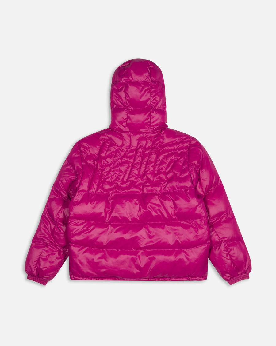 Patta Quilted Script Logo Puffer Jacket Boysenberry