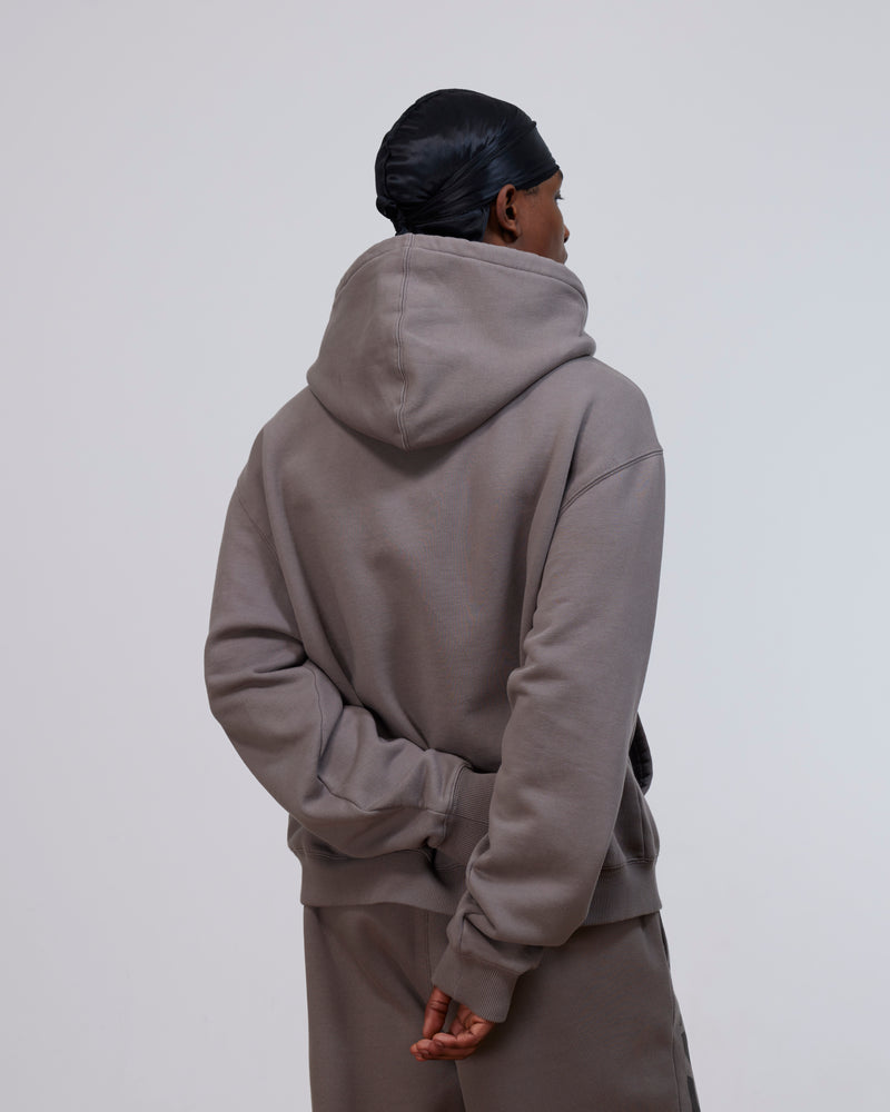 Patta Off Beat Zip Up Hooded Sweater (Brushed Nickel)