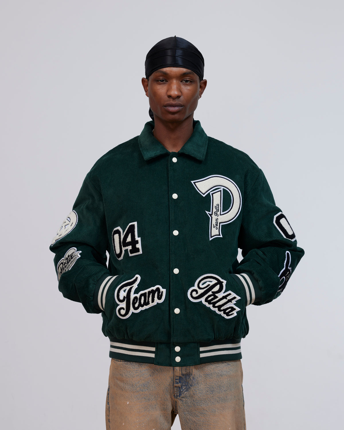 Patta Corduroy Bomber Jacket (Pine Grove)