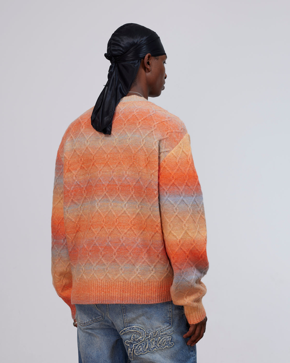 Patta Space Dye Cable Knitted Sweater (Multi)