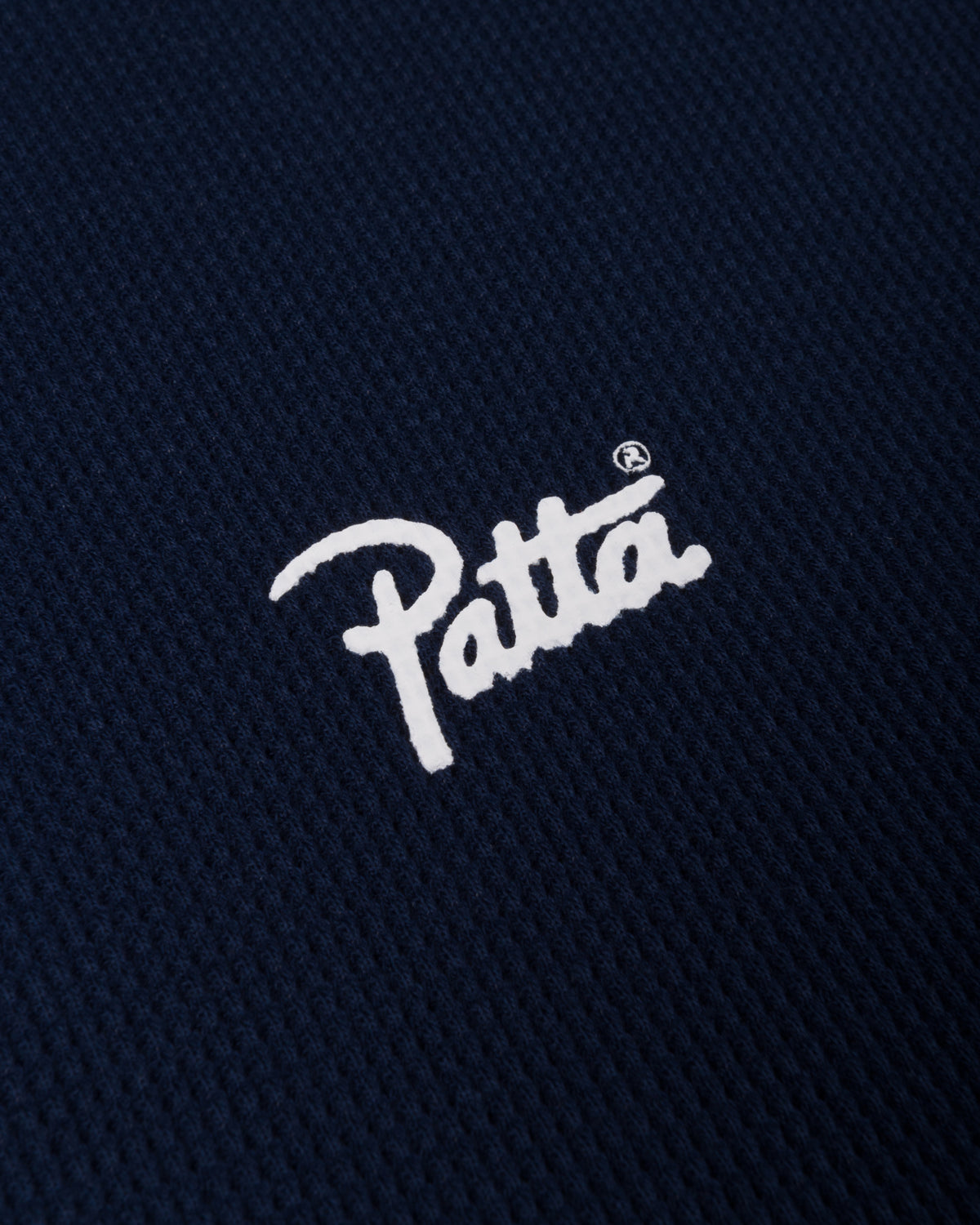 Patta Waffle Script Logo T-Shirt (Black Iris)