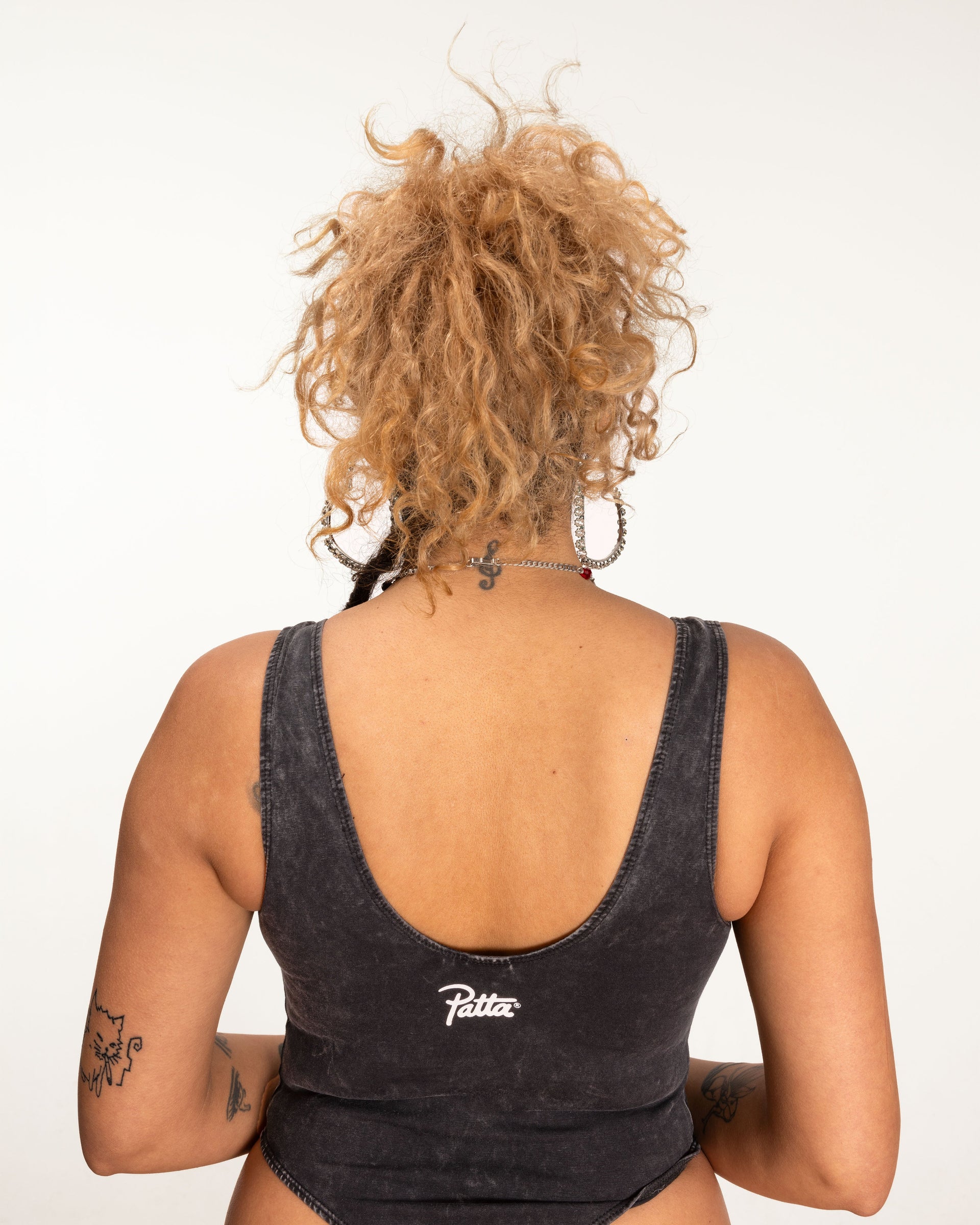 Patta Femme Acid Wash Bodysuit (Black)
