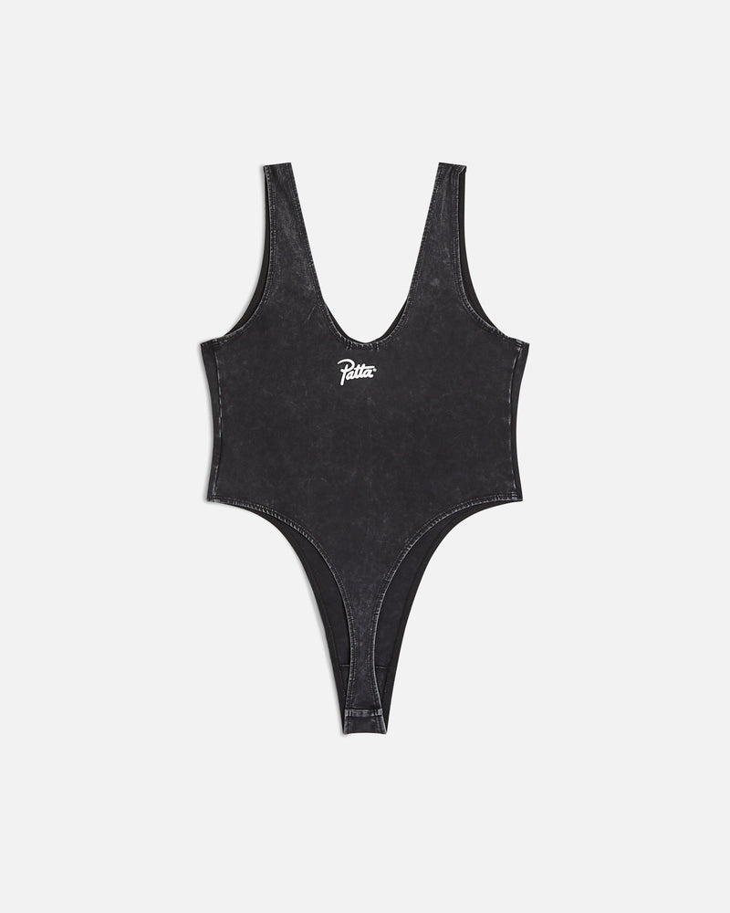 Patta Femme Acid Wash Bodysuit (Black)