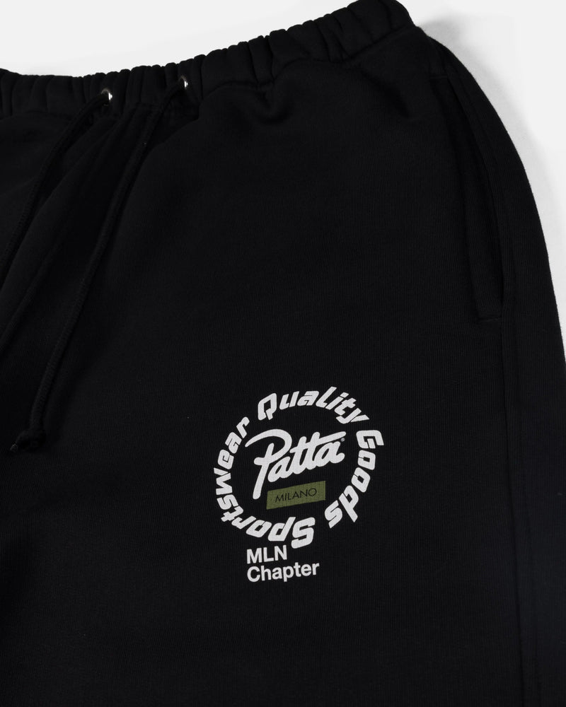 Patta Milano Chapter Straight Leg Jogging Pants (Black)