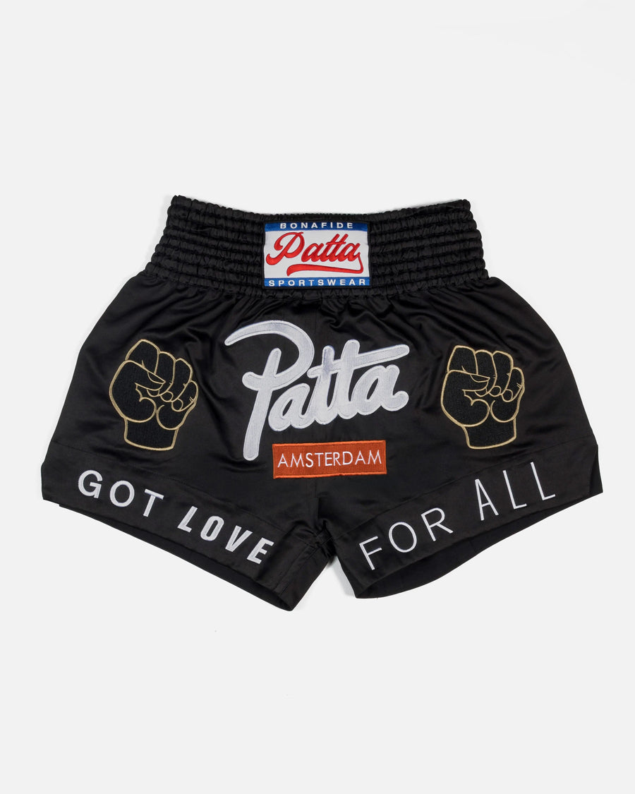 Patta Amsterdam Chapter Muay Thai Shorts (Black)