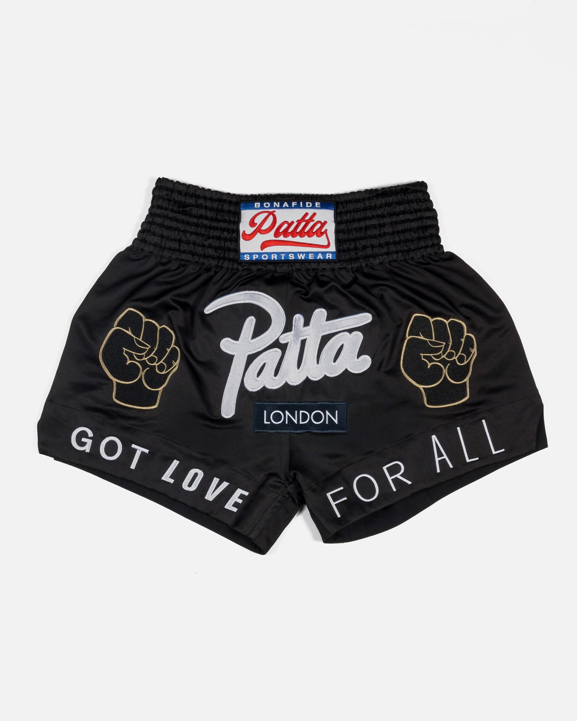 Patta London Chapter Muay Thai Shorts (Black)