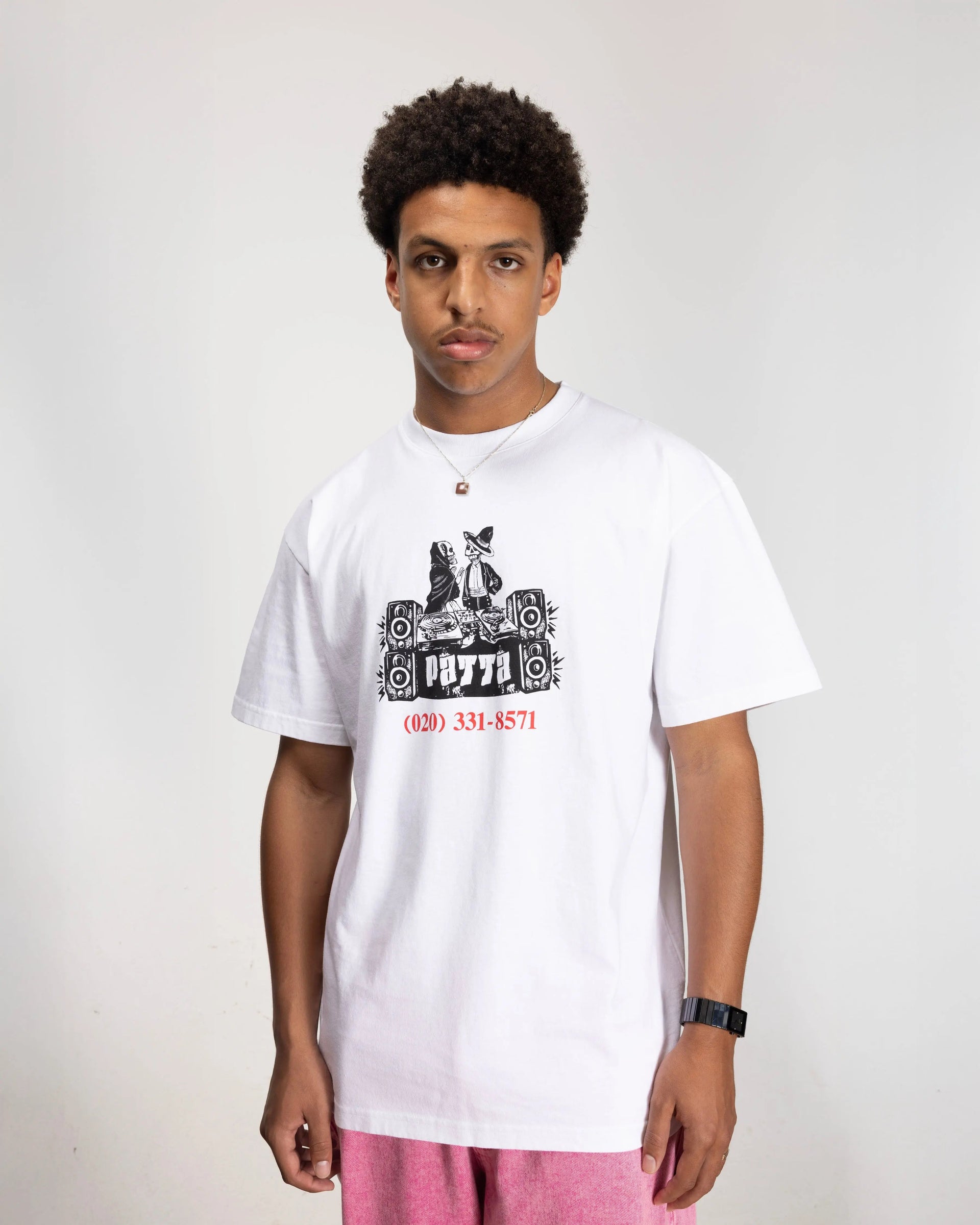 Patta DJ Skully T-Shirt (White)