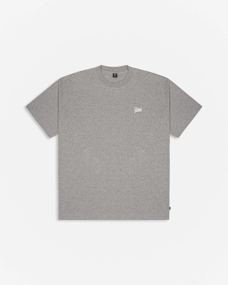 Patta Script Logo T-Shirt (Melange Grey)
