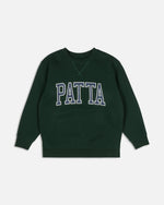 Patta Kids Arc Logo Crewneck Sweater (Pine Grove/Navy)