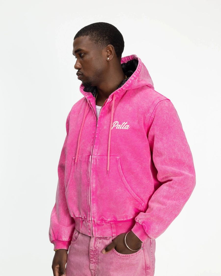 Patta Peace Canvas Hooded Jacket (Fuchsia Purple)