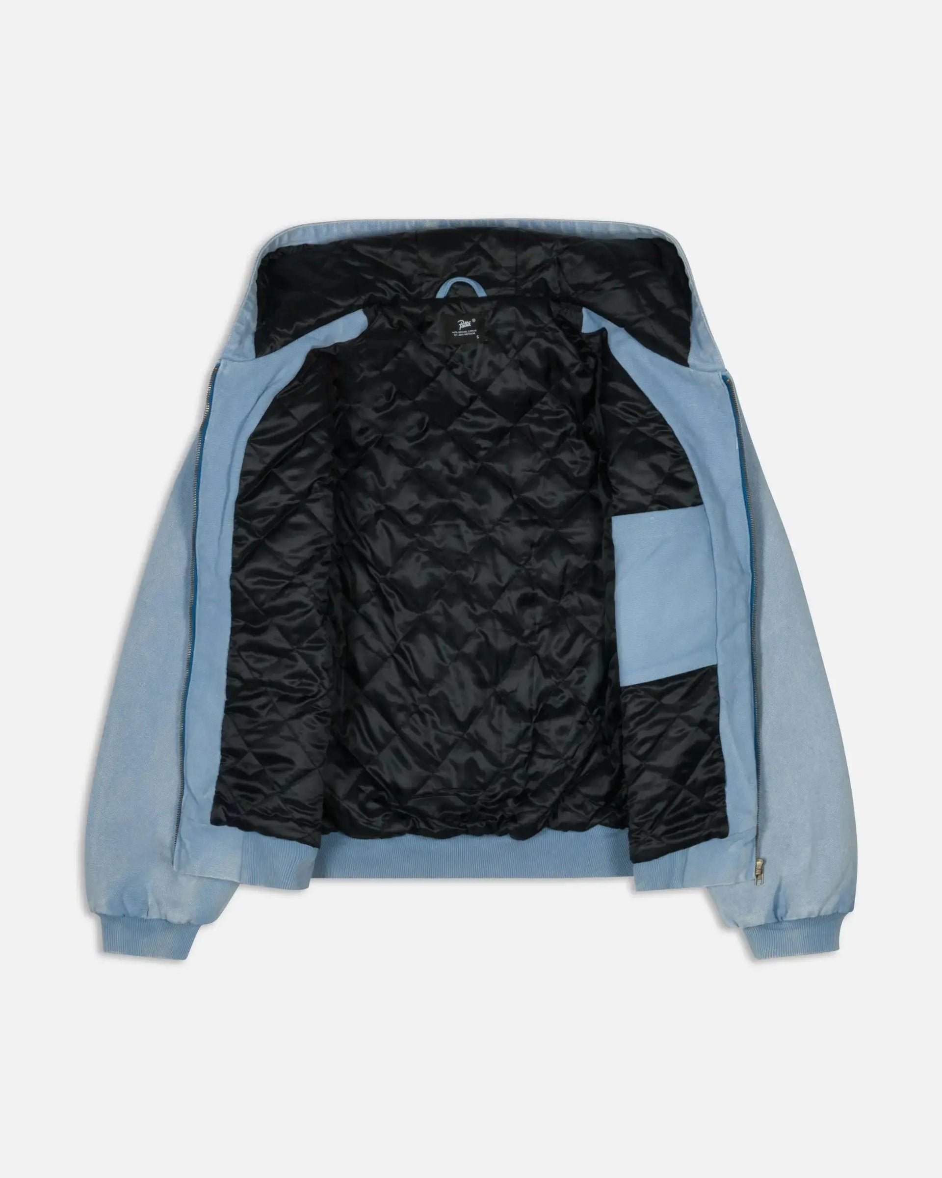 Patta Peace Canvas Hooded Jacket (Light Blue Denim)