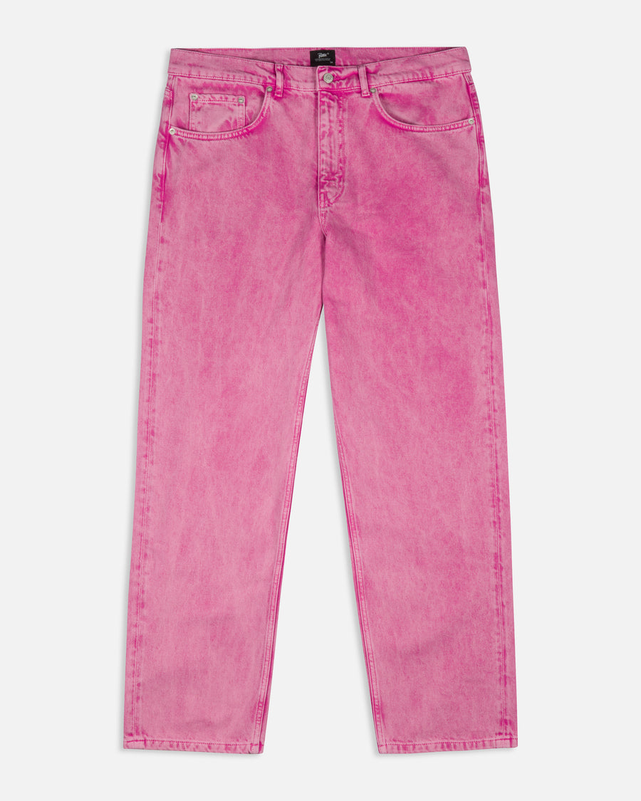Patta Acid Wash Fuchsia Purple Denim Pants (Fuchsia Purple)