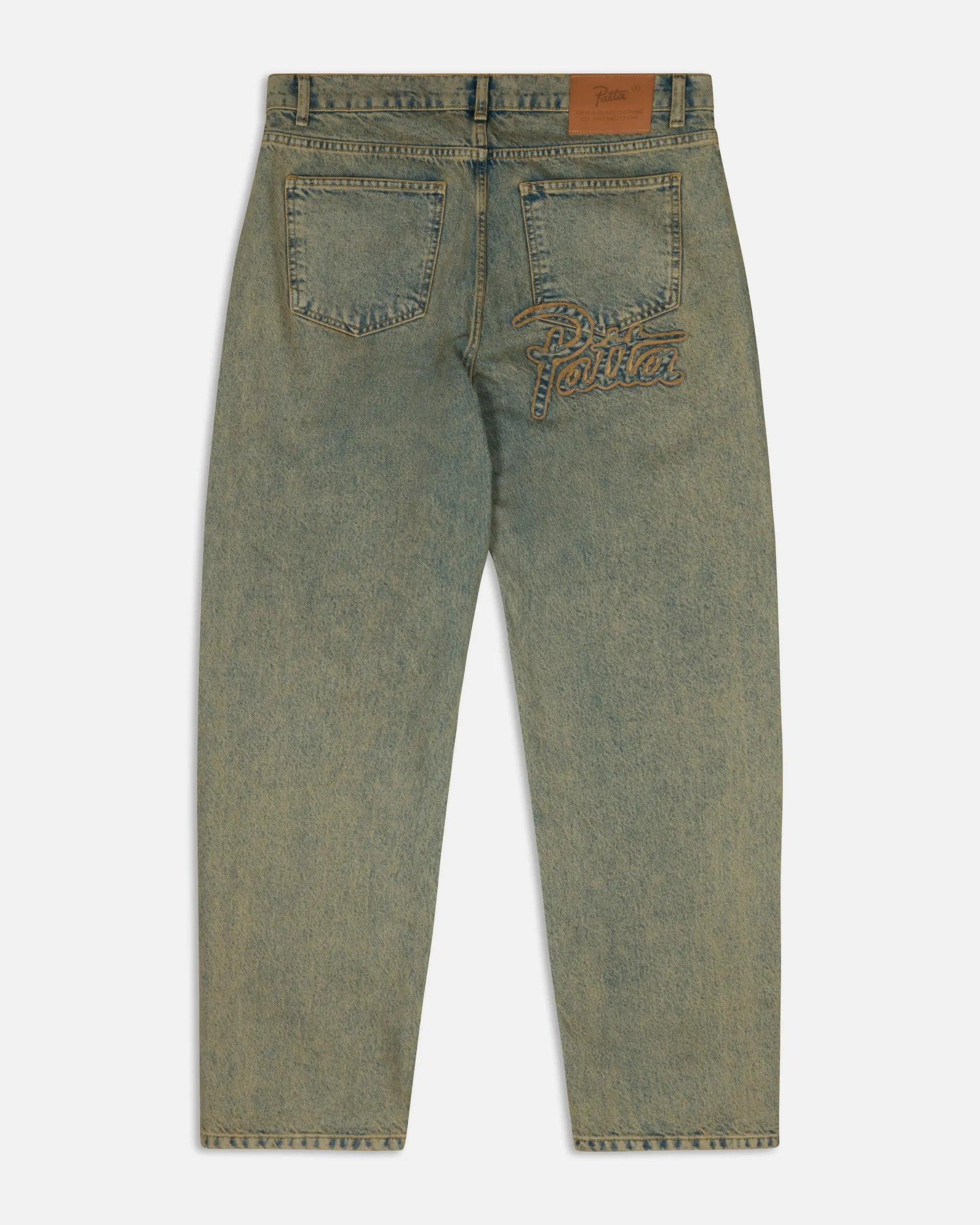 Patta Dirty Whiskers Denim Pants (Sandwashed Light Blue Denim)
