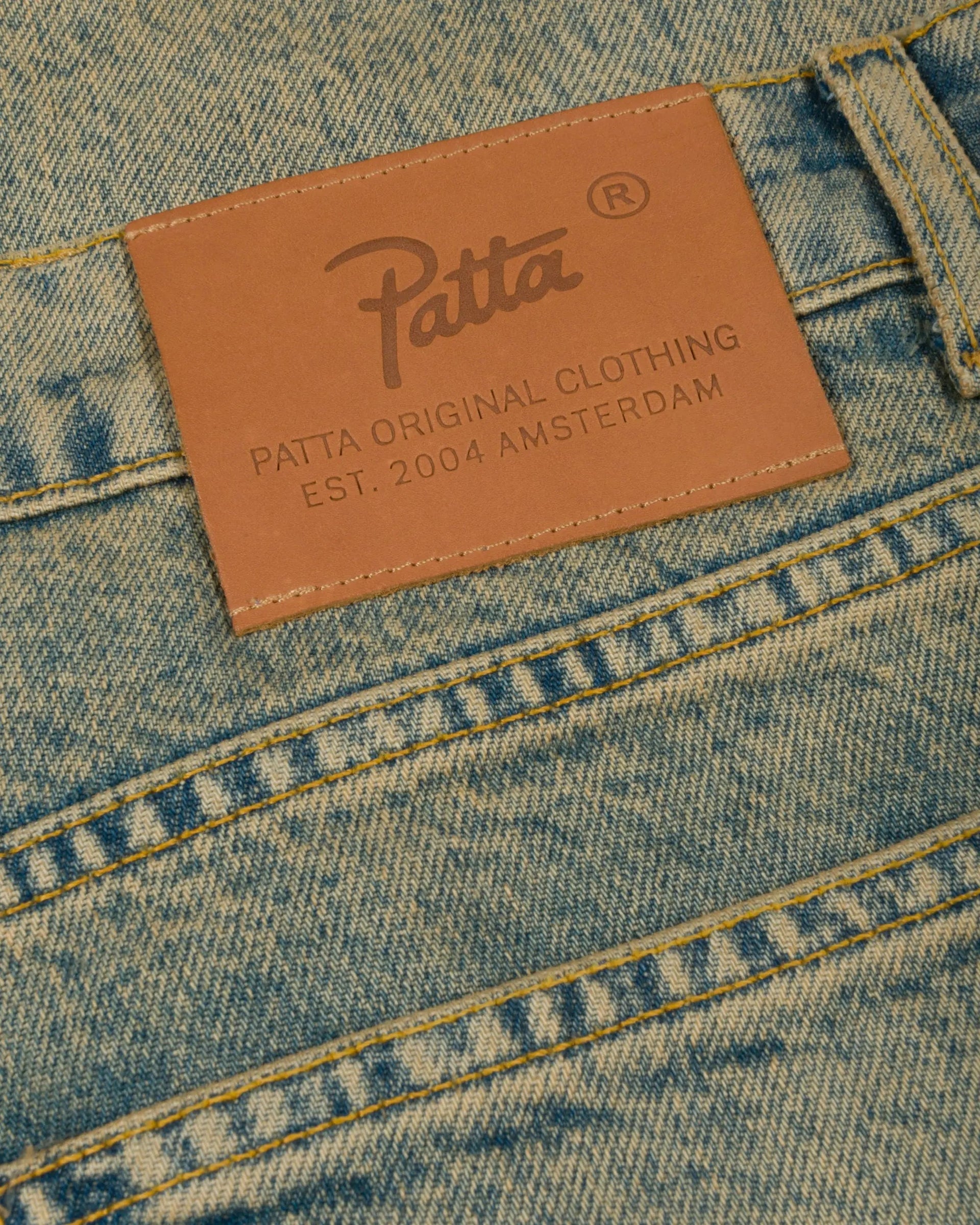 Patta Whiskers Denim Pants (Dark Blue Denim)