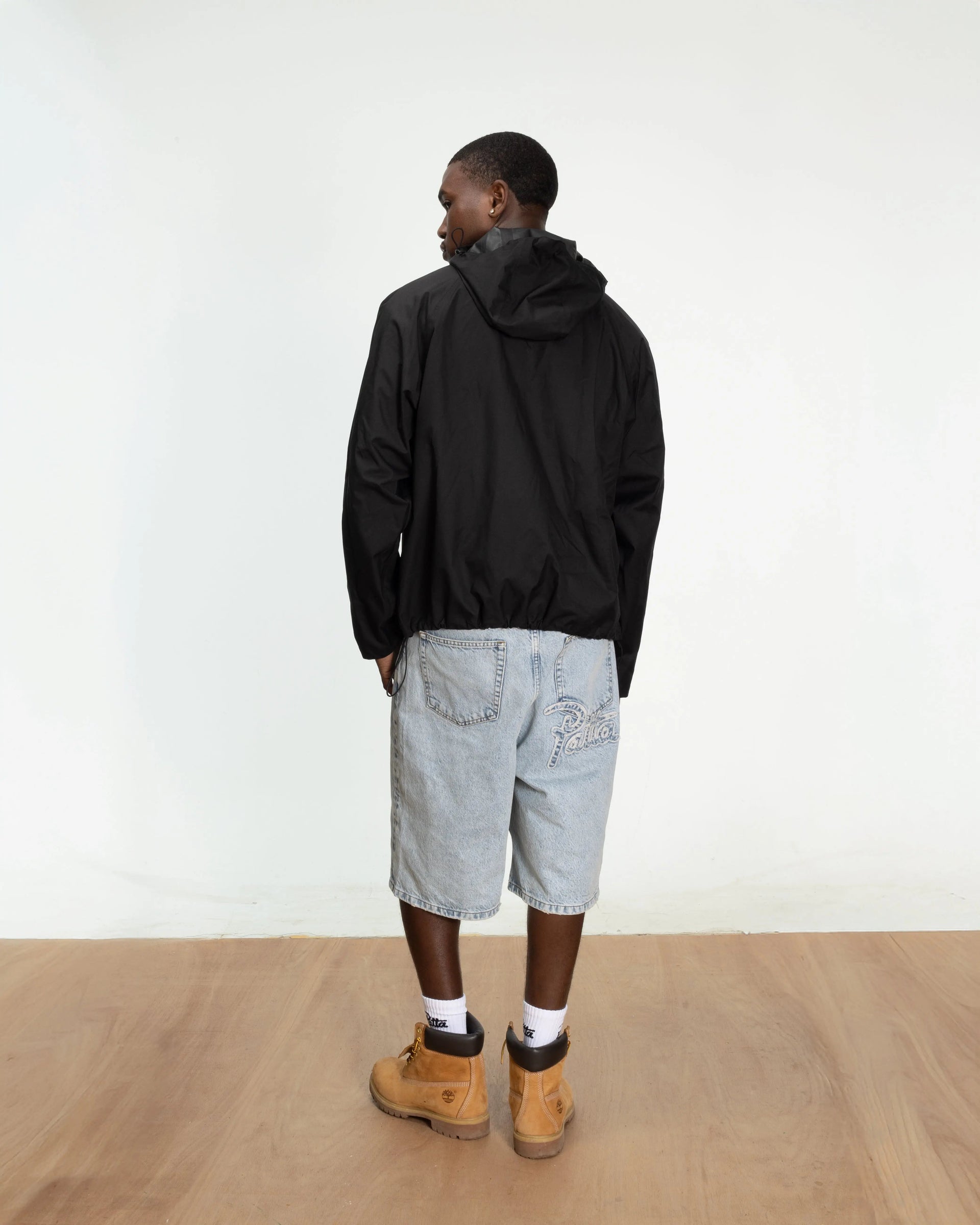 Patta 3M Reflective Waterproof Rain Jacket (Black)